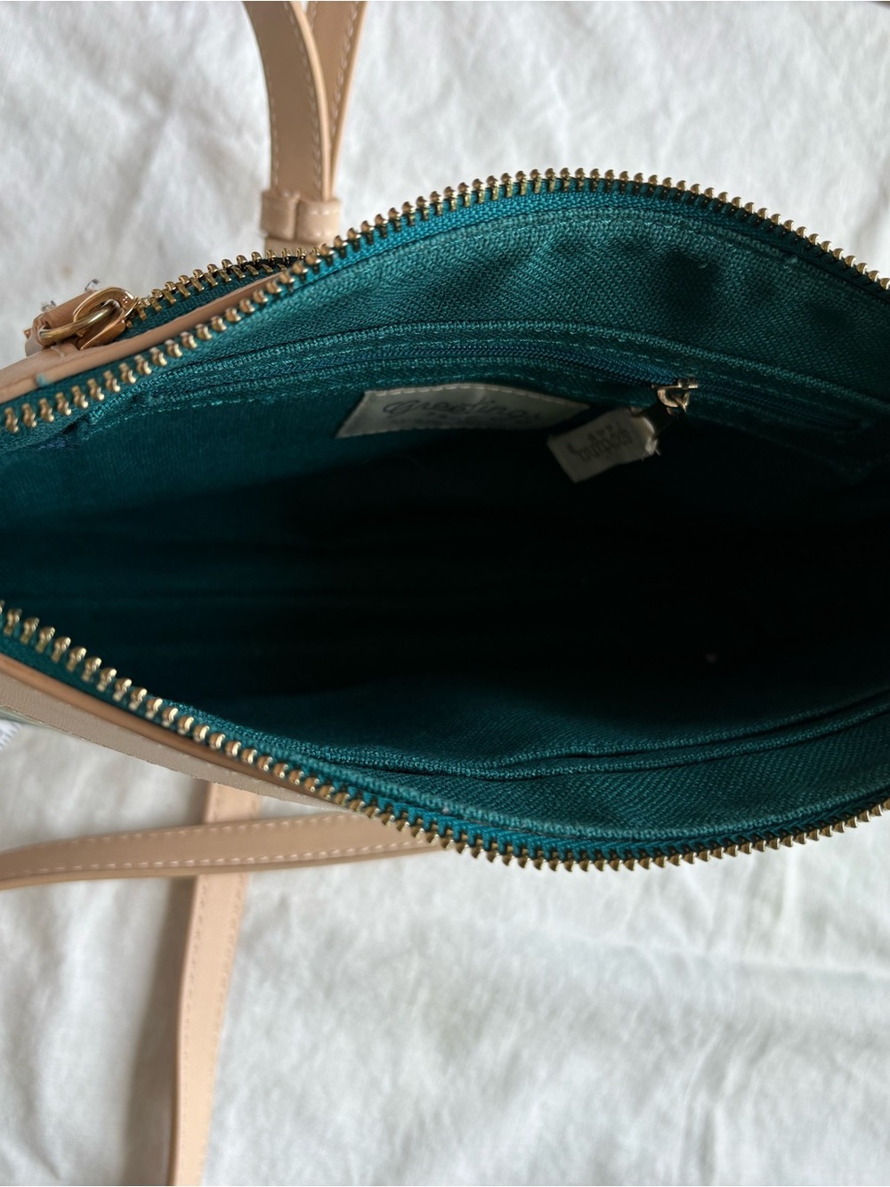 Spartina 449 Myrtle Beach Print Crossbody - Light Blue/Cream - Picture 6 of 14
